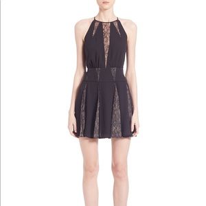 BCBG Teena Dress High Neck Lace Cocktail